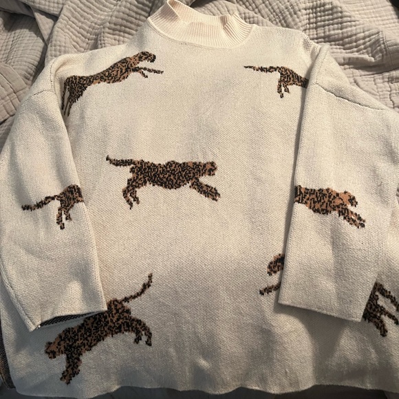 Cheetah sweater - Picture 2 of 2